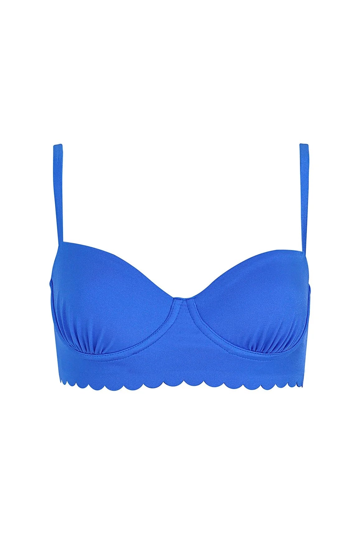 Lauren Basket Blue Bikini Top