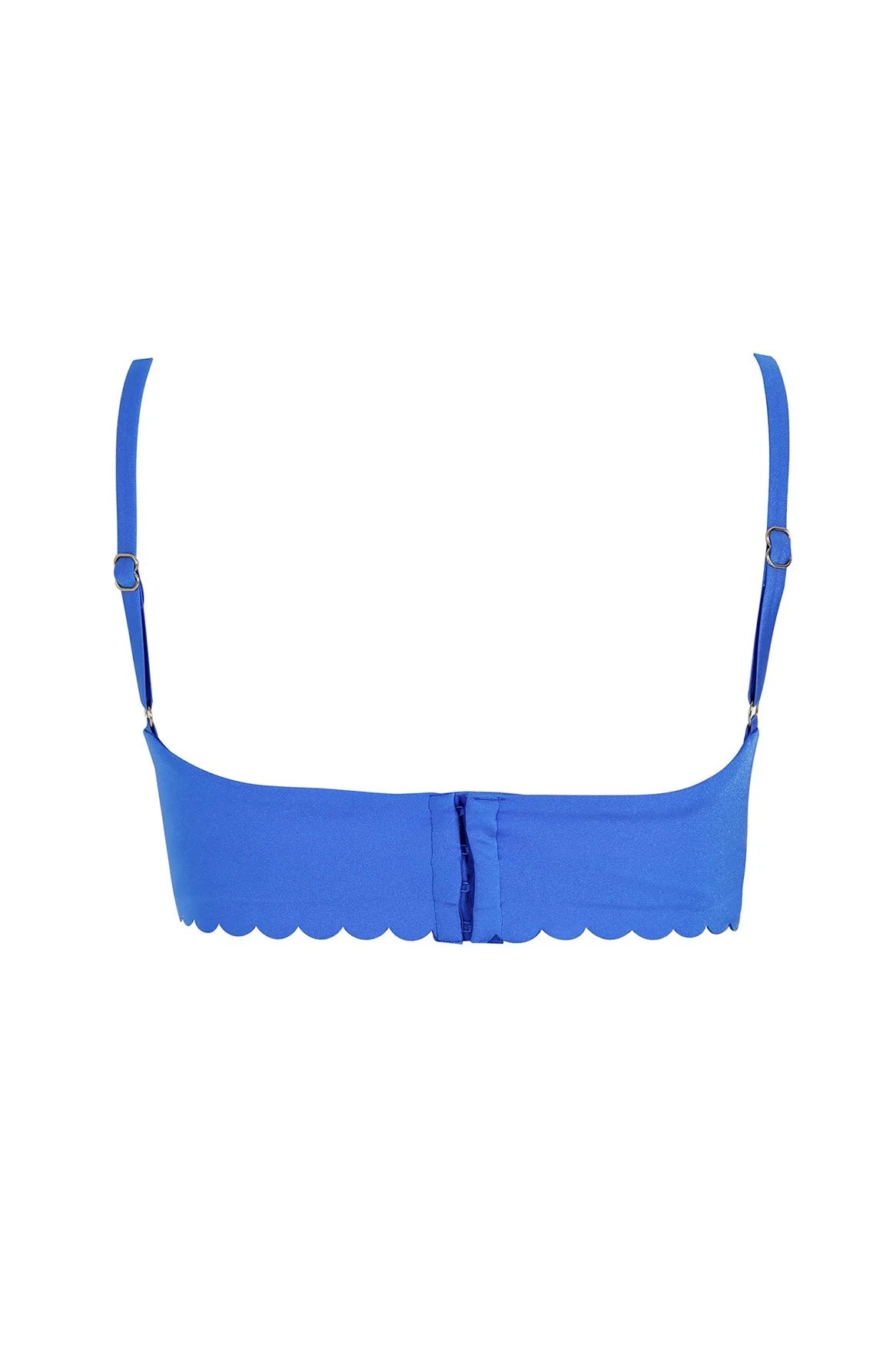 Lauren Basket Blue Bikini Top