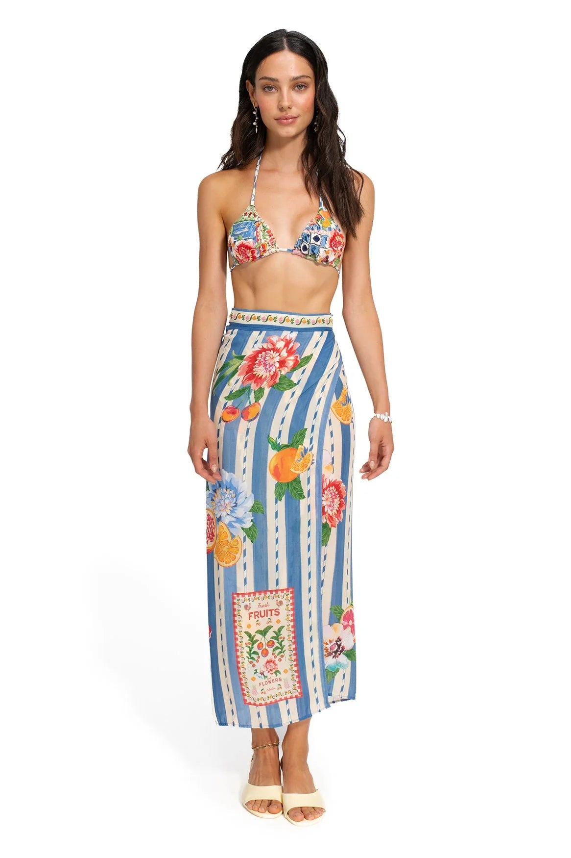 Zinna Basket Pareo Cover Up