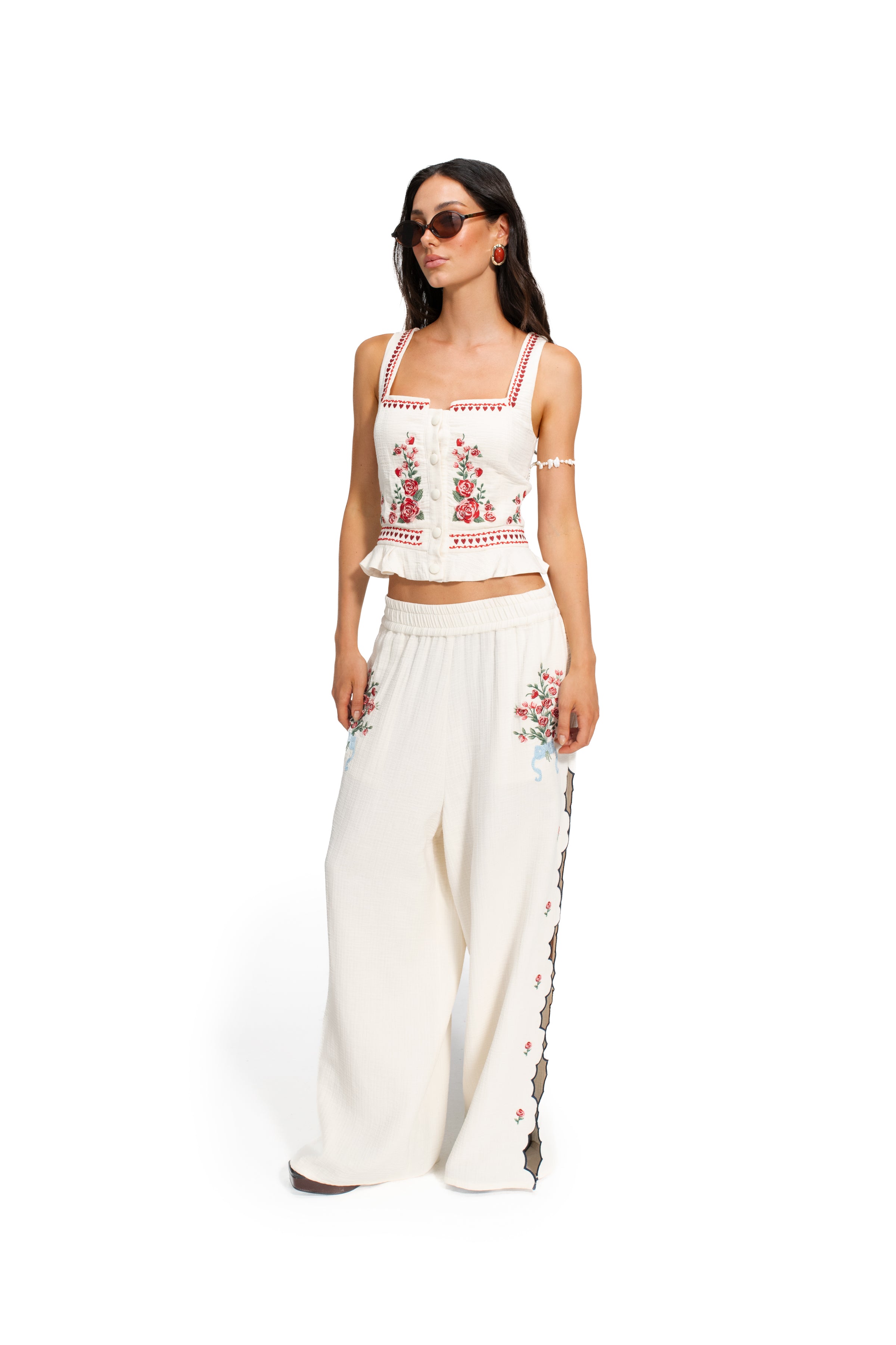 Lilia Embroidered Pants