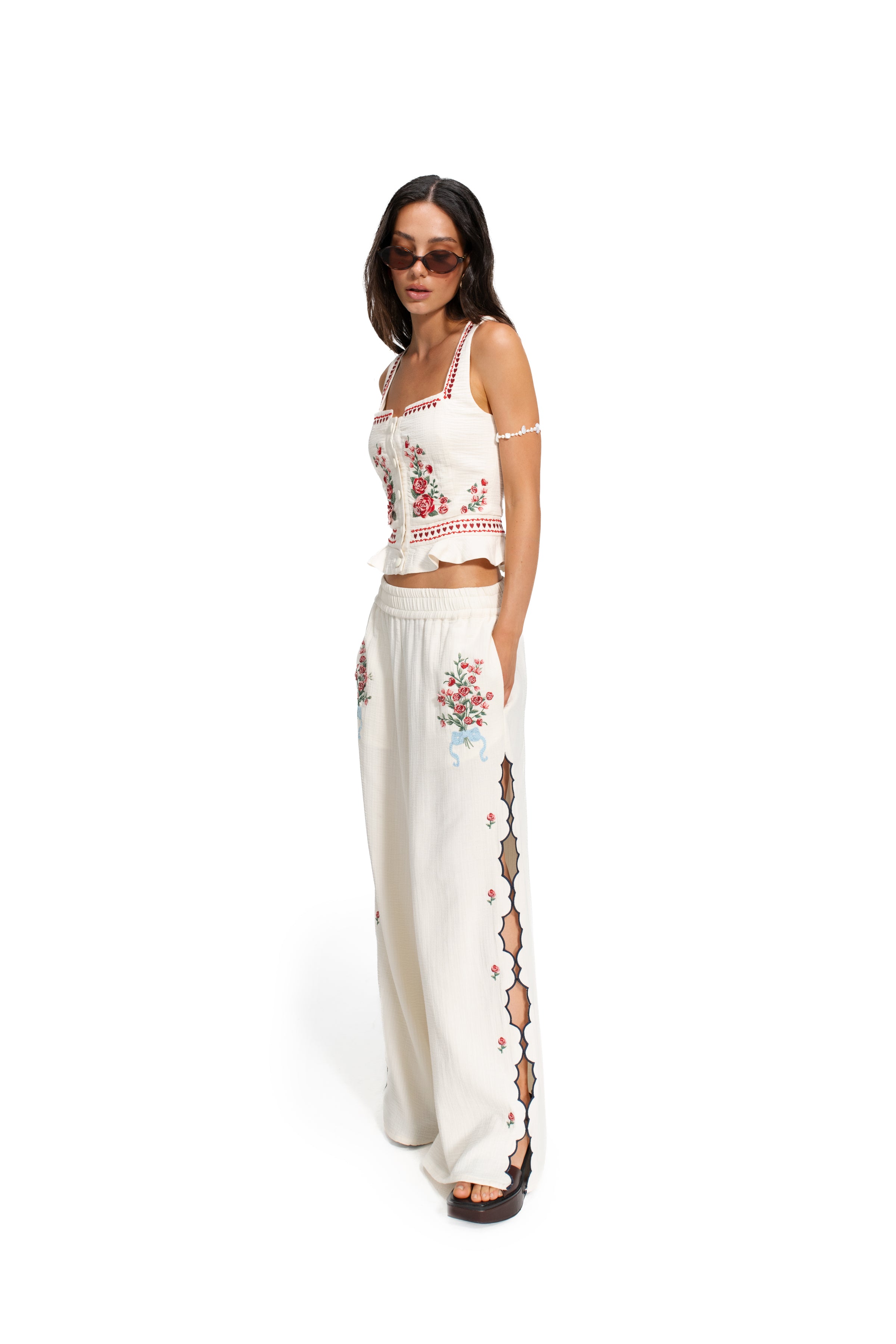 Lilia Embroidered Pants
