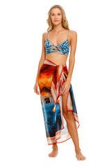 Marine Shaka Pareo Sarong Cover Up