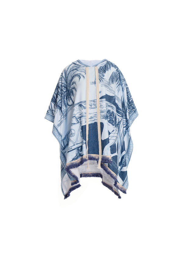 Delahila Shaka Towel Poncho