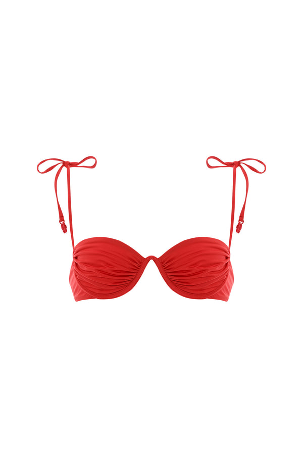 Donna Shaka Red Bikini Top