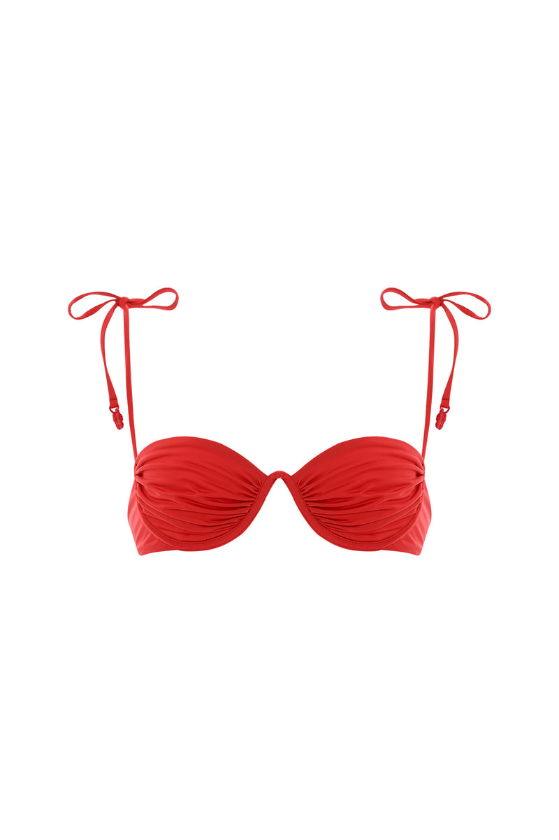 Donna Shaka Red Bikini Top