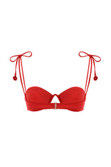 Donna Shaka Red Bikini Top