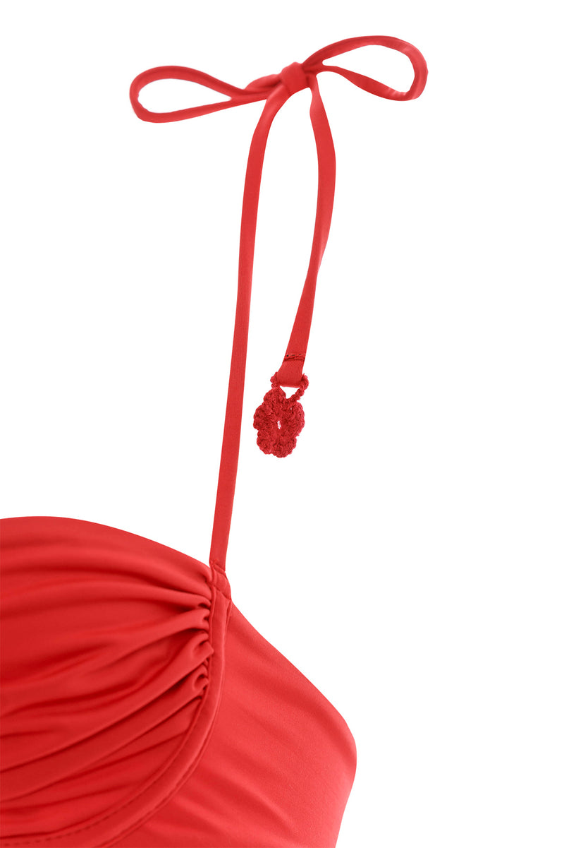 Donna Shaka Red Bikini Top