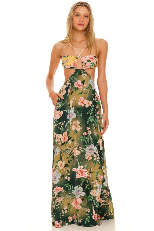 Daphne Sally Cutout Maxi Dress