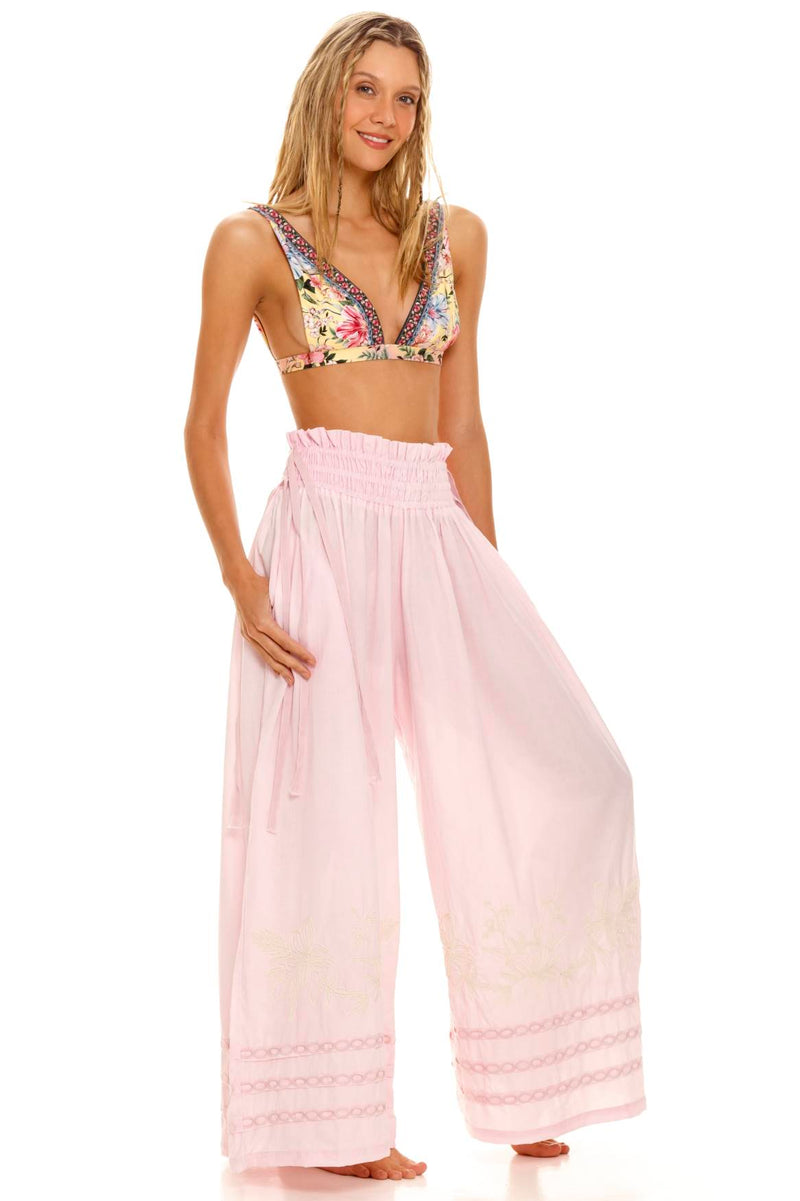 Tatum Sally Pink Wide Leg Pants