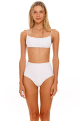 Lina Sally White Bikini Top