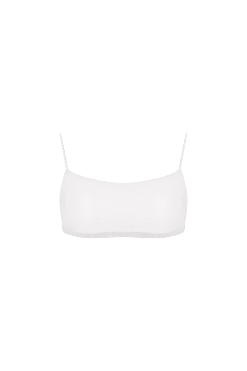 Lina Sally White Bikini Top