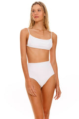 Lina Sally White Bikini Top