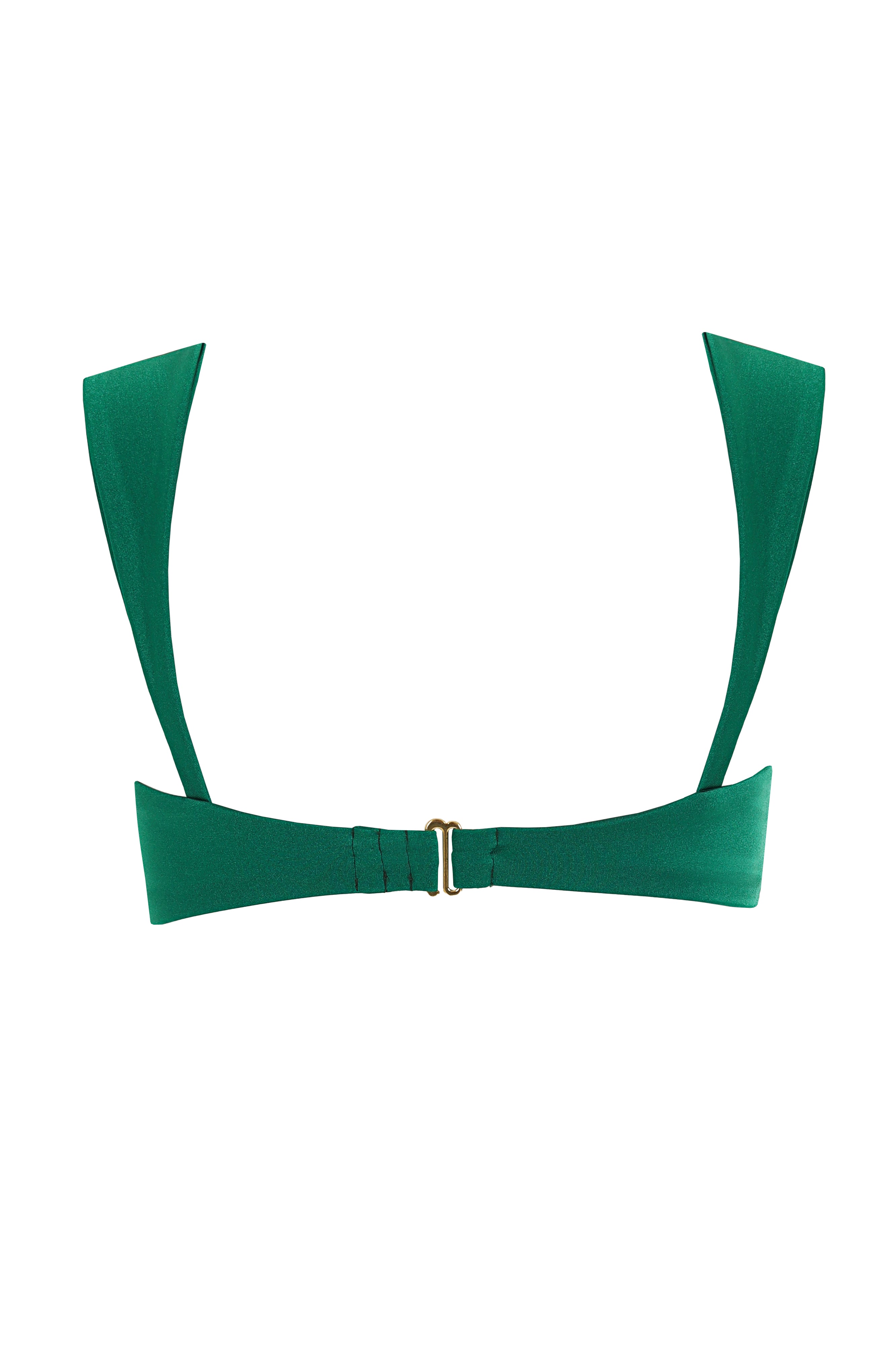 Malory Basket Emerald Bikini Top