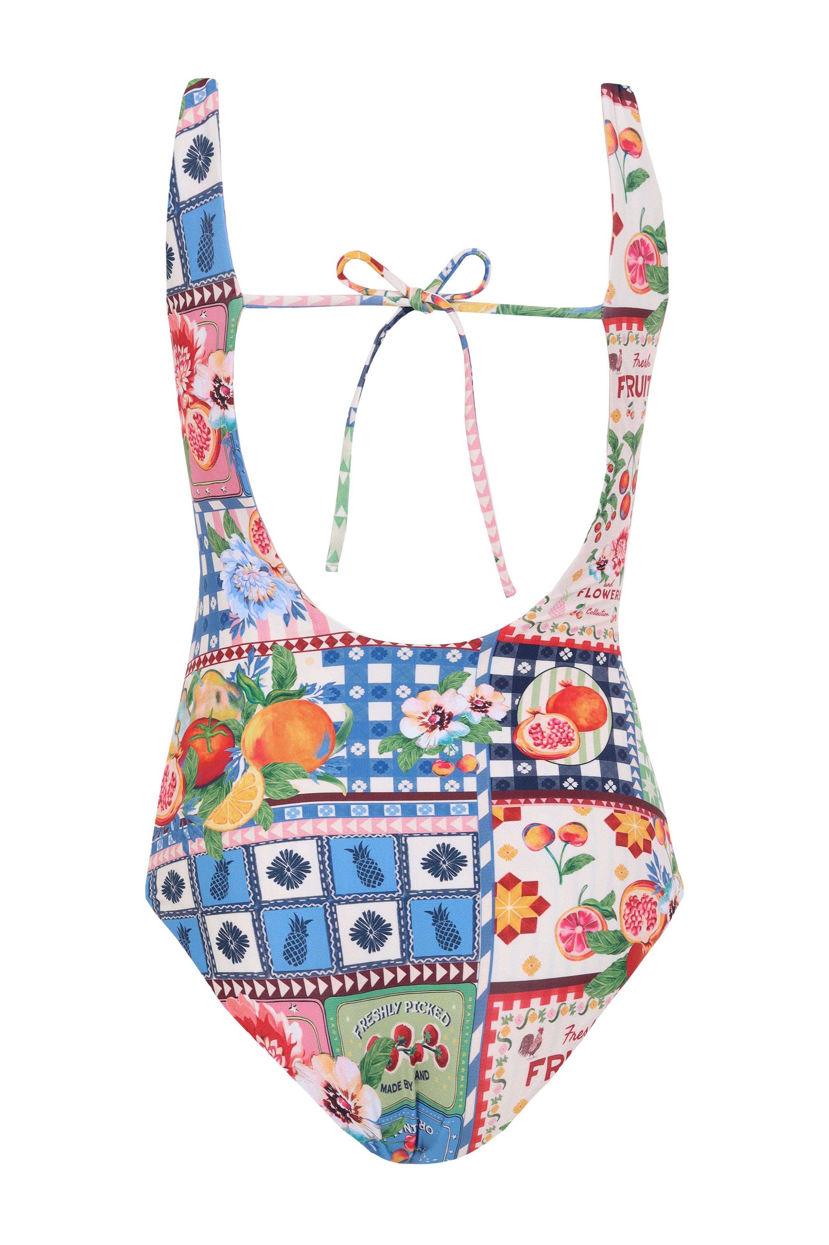 Ame Basket Kids Girls Reversible One Piece Swimwear