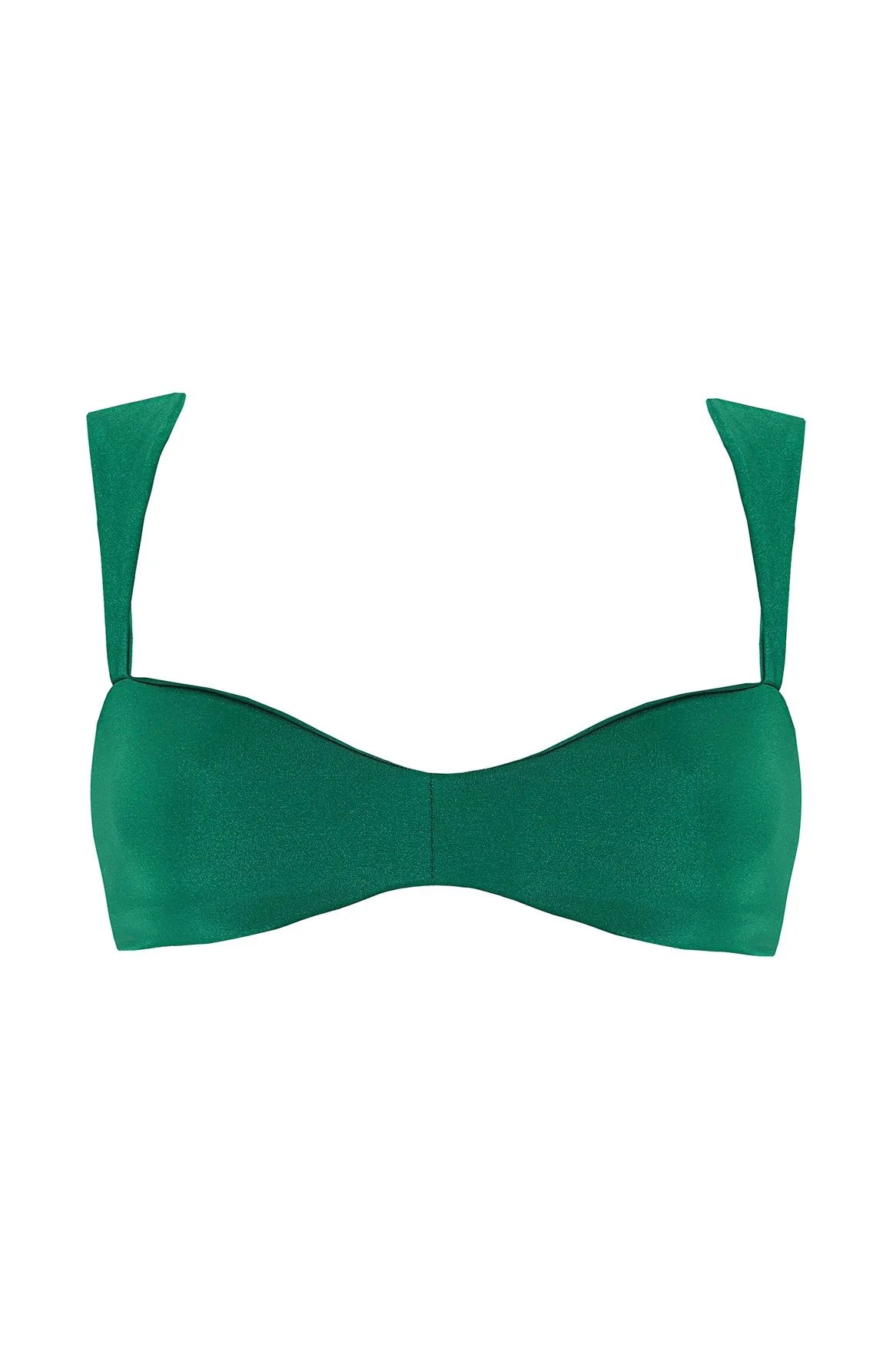 Malory Basket Emerald Bikini Top