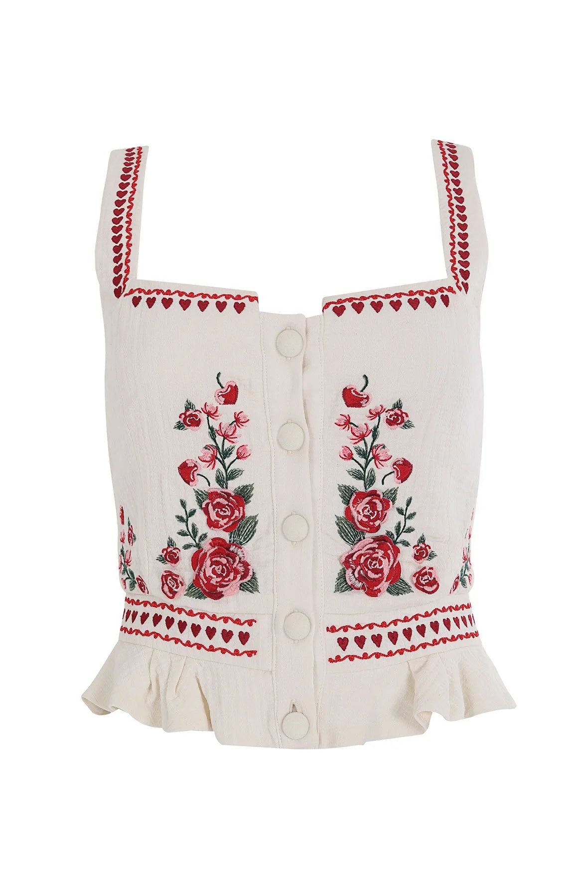 Charlotte Cherish Embroidered Top