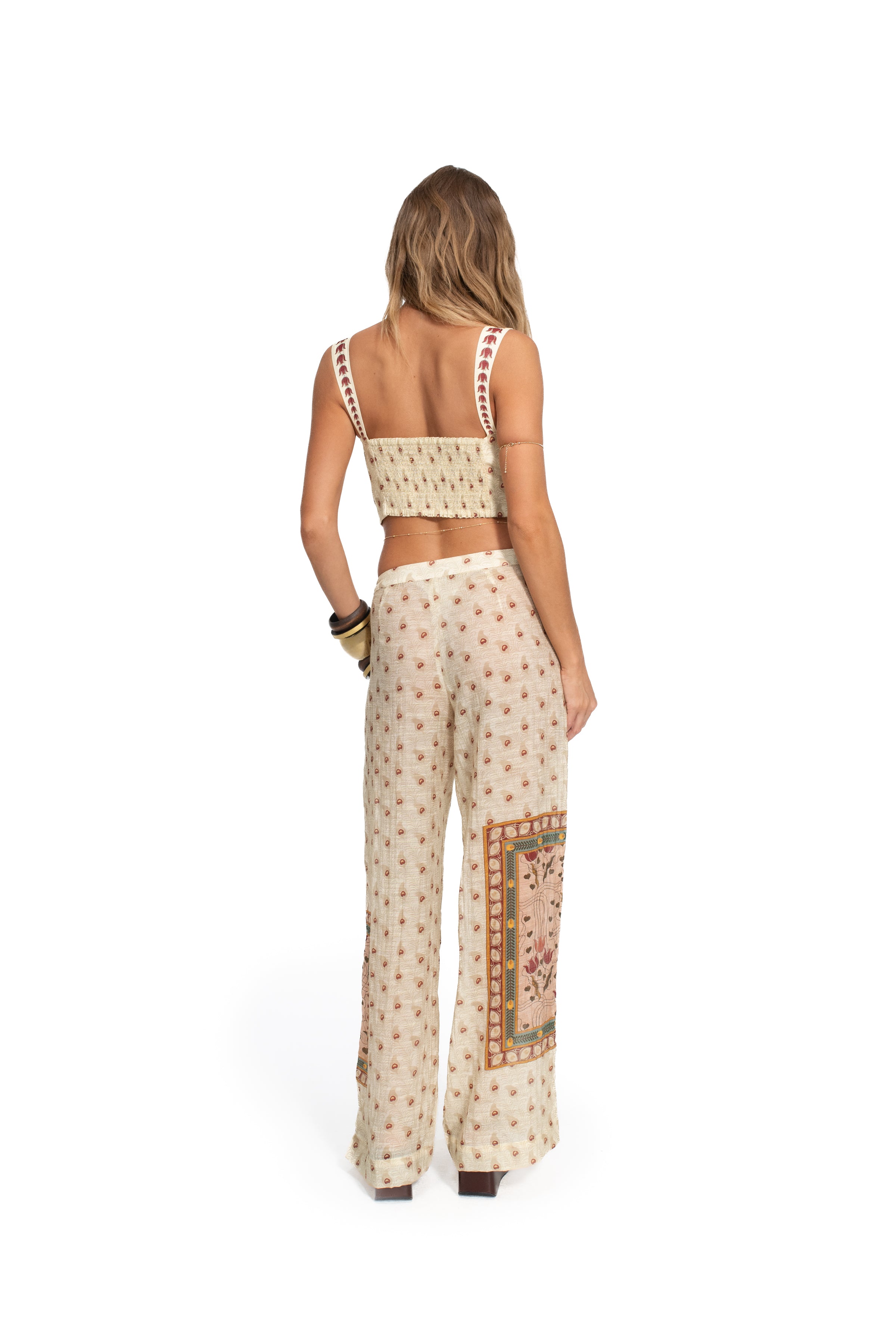 Nader Lupe Plume Crop Top