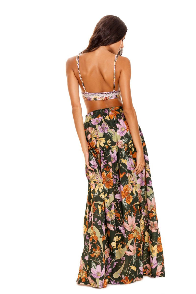 Jenna Vitreo Floral Maxi Skirt