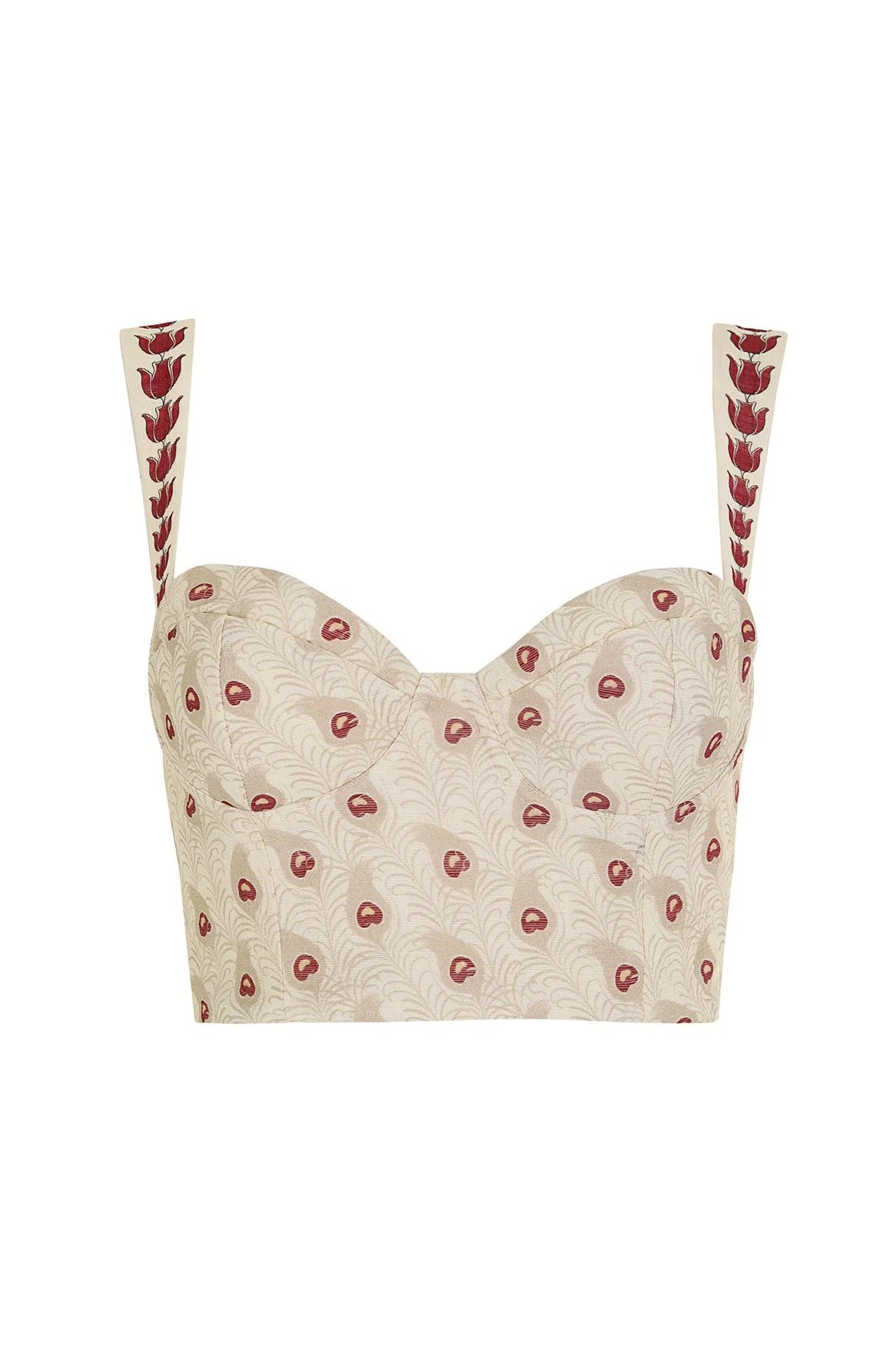 Nader Lupe Plume Crop Top