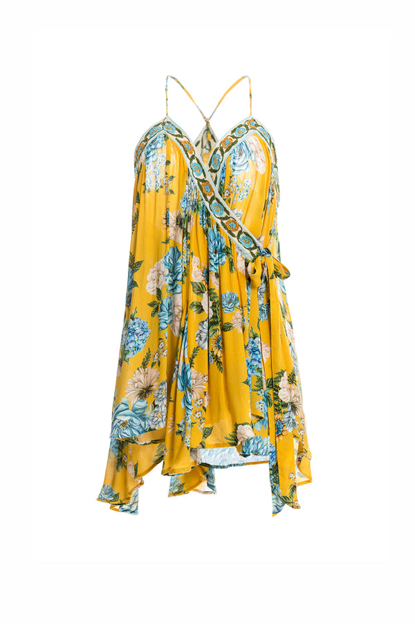 Betty Aine Yellow Floral Dress