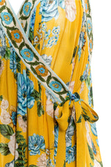 Betty Aine Yellow Floral Dress