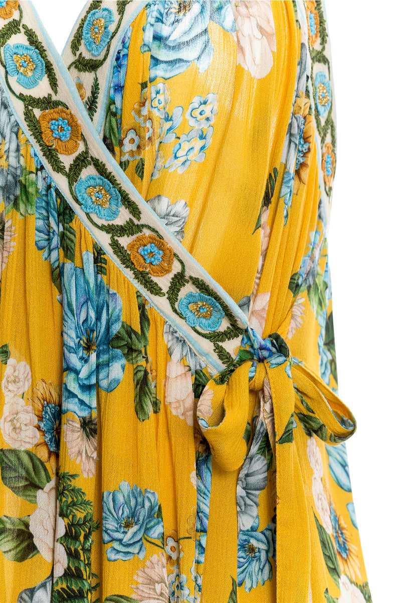 Betty Aine Yellow Floral Dress
