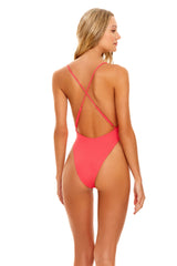 Diany Tout Pink Cut-Out One Piece Swimsuit