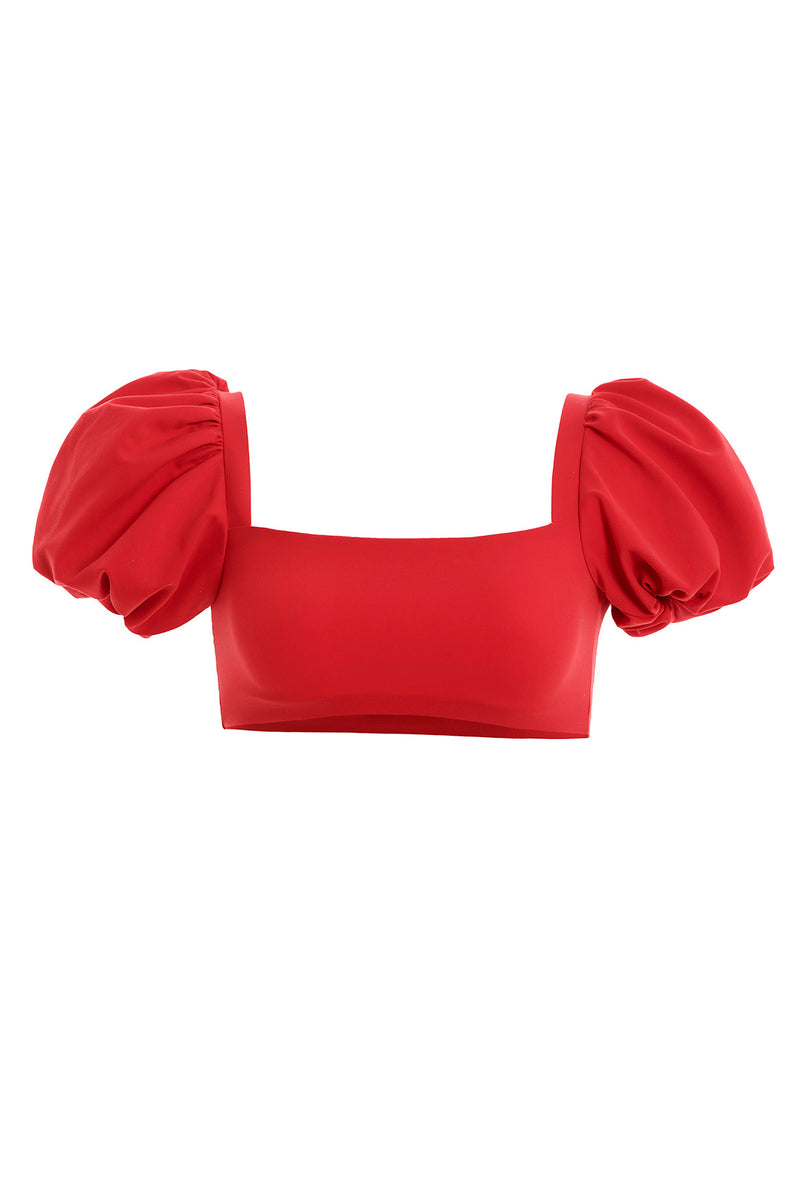 Calista Red Bikini Top