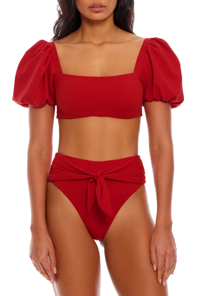 Isabella Red Bikini Bottom