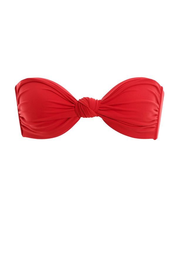 Lucille Red Bikini Top