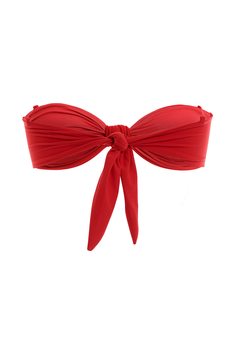 Lucille Red Bikini Top