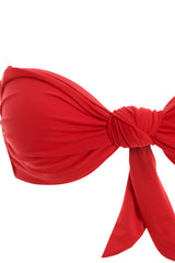 Lucille Red Bikini Top