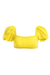 Calista Yellow Bikini Top