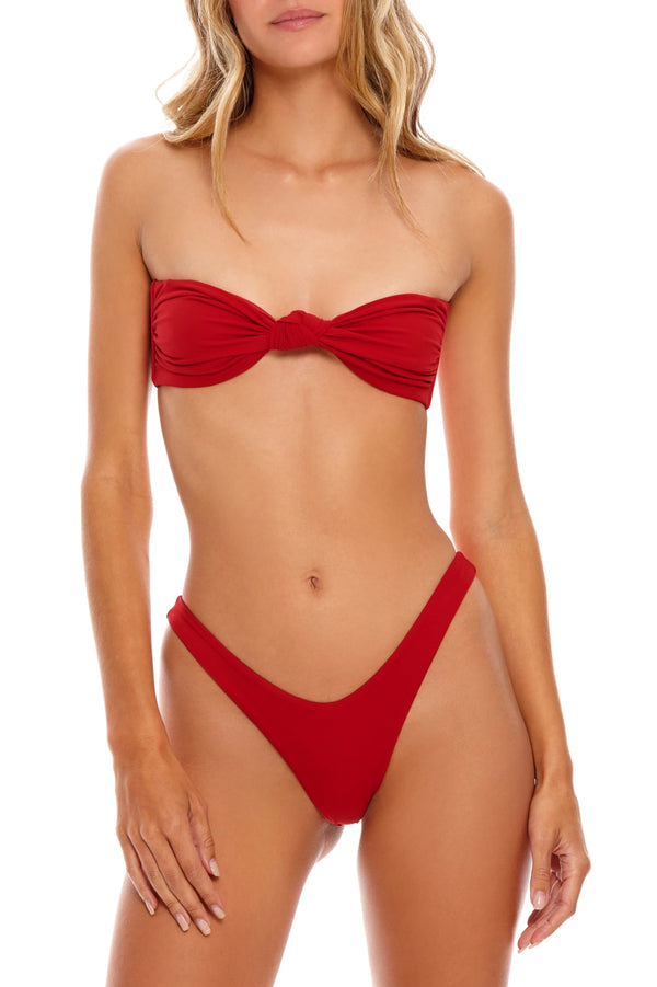 Avy Red Bikini Bottom